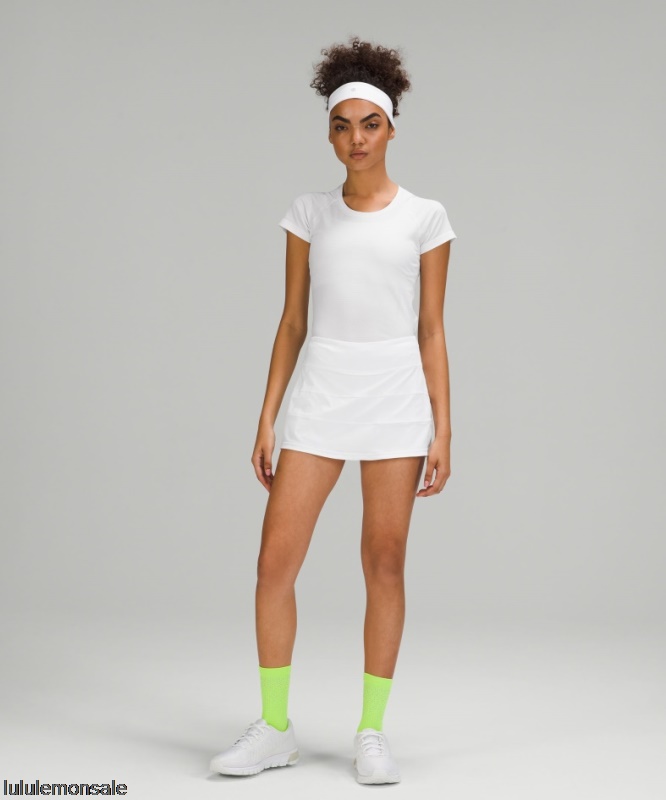 Lululemon Damen DELULU379 | Lululemon Deutschland Weißer Pace Rivale Rock Mit Mittlerer Leibhöhe